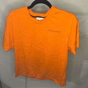 Orange T-shirt Adidas « humanrace »